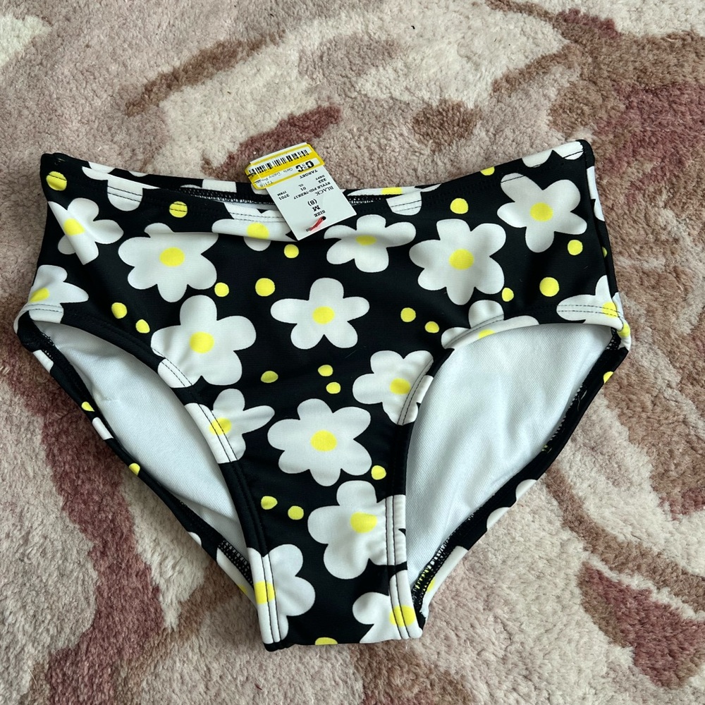 NEW Cat & Jack Black and White Bikini Bottoms